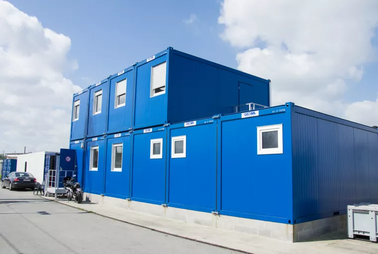 Des modules posés sur une dalle en béton accueillante !